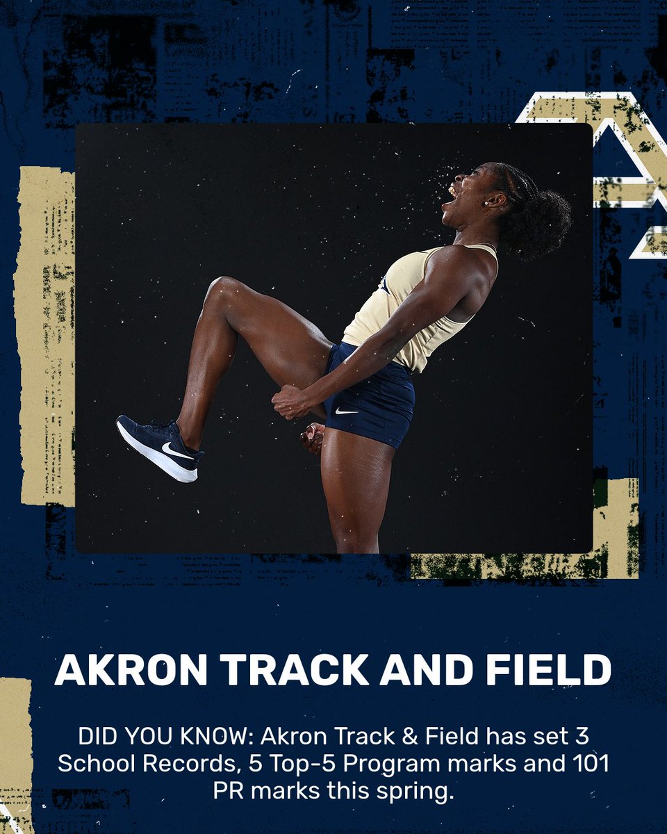 .@ZipsTFCC has had a tremendous spring as the Zips enter the @MACSports Championships having posted 3 school records, 5 Top-5 All-Time program marks and 101 PR's. #GoZips | @ZipsTFCC 🦘