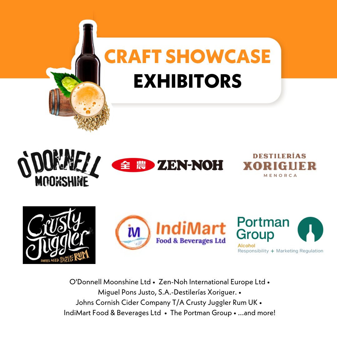 🎉 Explore the Craft Showcase at Imbibe Live! 🍹 Discover the latest emerging products from exhibitors like: O'Donnell Moonshine Ltd 🌙 @XoriguerOficial 🍸 Crusty Juggler Rum UK 🍎 @PortmanGroup 🏛️ Get your tickets today! 🎟️ bit.ly/3WCHbH5 #ImbibeLive