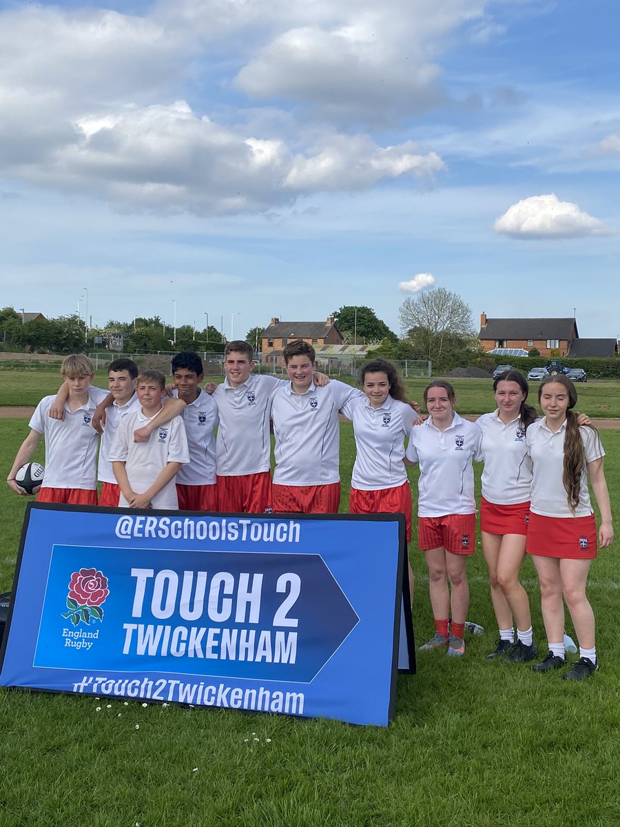 Tees Valley Touch2Twickenham Finals. Congratulations to everyone who played today. Going through to Worcester are Egglescliffe and St Aidans schools. #Touch2Twickenham