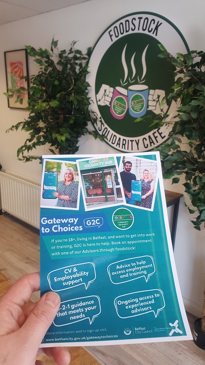 Take advantage of that good weather and call into our Solidarity Hub in A'town on Friday morning between 10 and 12.30. Conall from G2C will be at hand to support with CVs, interview skills, access to training and job opportunities. #Community