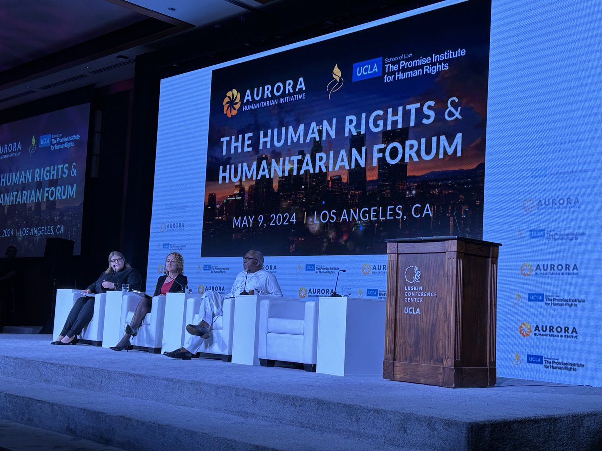 @Aurora in Los Angeles for the Human Rights and Humanitarian forum. We need to all fight for human rights and climate justice. Now more than ever. Never give up in pursuit for justice and equality for all. Business has a key role to play as they work to become #netPositive.