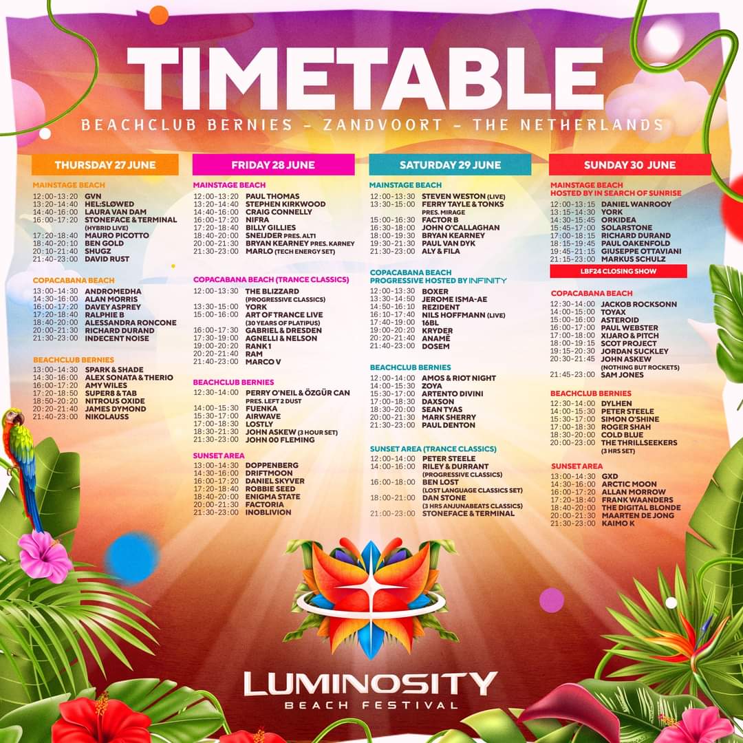 Can't wait! 29th June 6:40pm to 8:00pm 🙌🏻
@LuminosityEvent #Trance #Luminosity