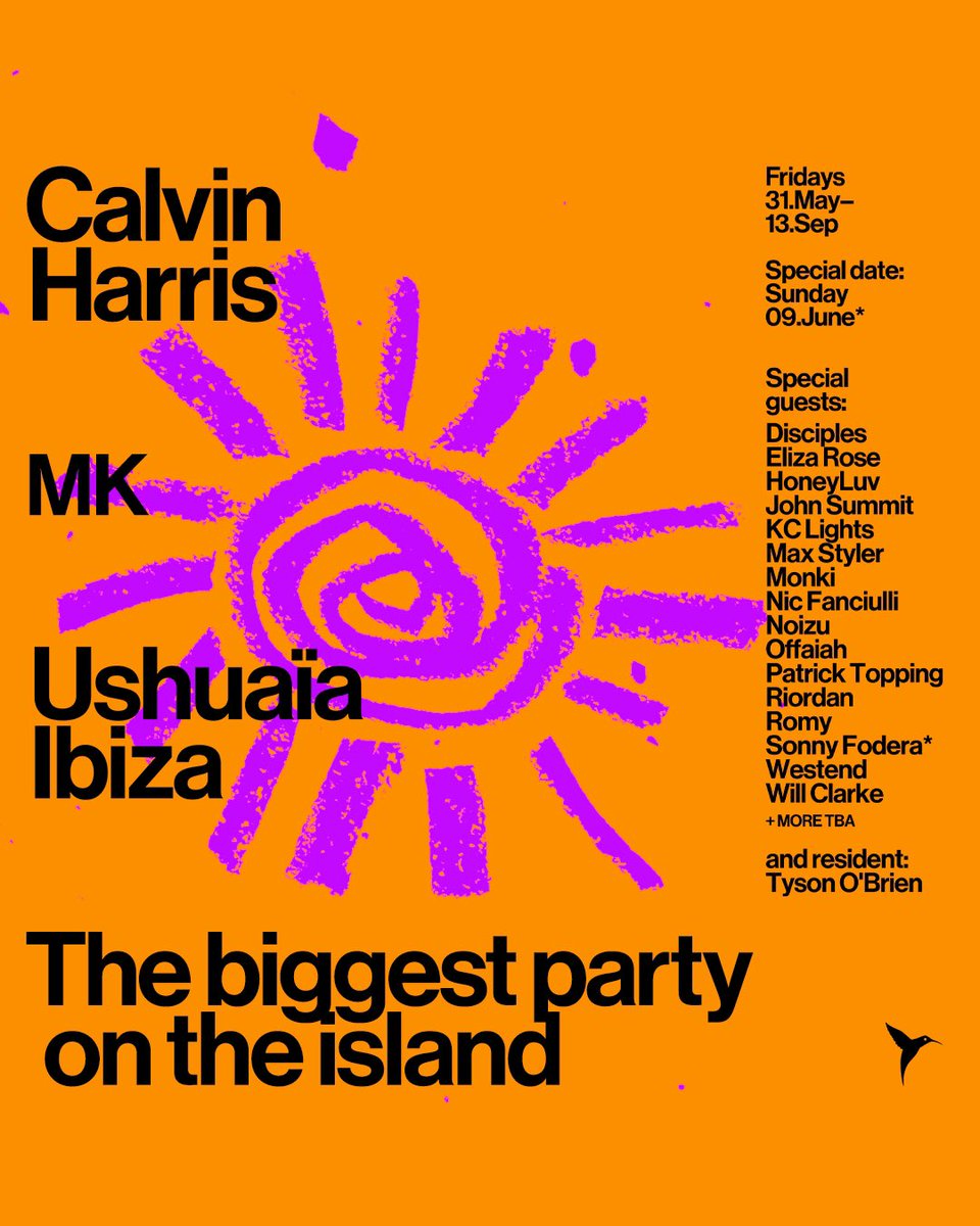 Fridays are going to be incredibly special ❤️‍🔥 Calvin Harris & MK are back at Ushuaïa Ibiza with another massive residency, kicking off on May 31st. A-Z lineup for each date out now. Tickets/VIP bookings: l.ushuaiaibiza.com/LYOVAI @CalvinHarris @MarcKinchen
