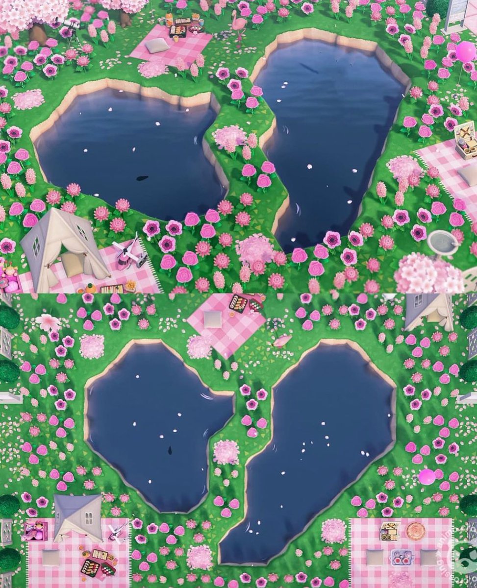 heart pond in animal crossing
