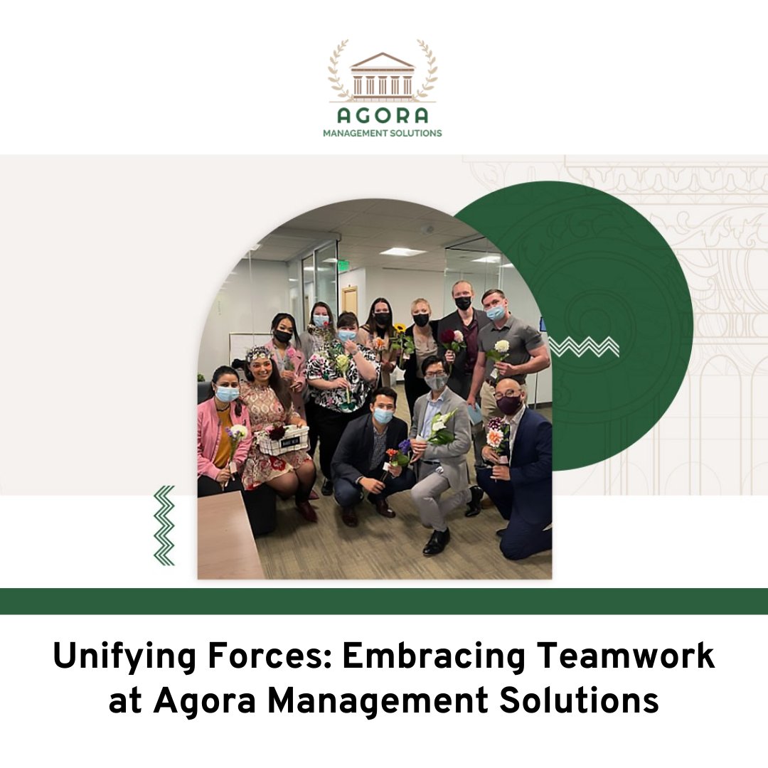 Unifying Forces: Embracing Teamwork at Agora Management Solutions

#Teamwork #WorkFamily #EmployeeDevelopment #ContinuousImprovement #SupportiveCulture #MarketingFun #WinningTogether