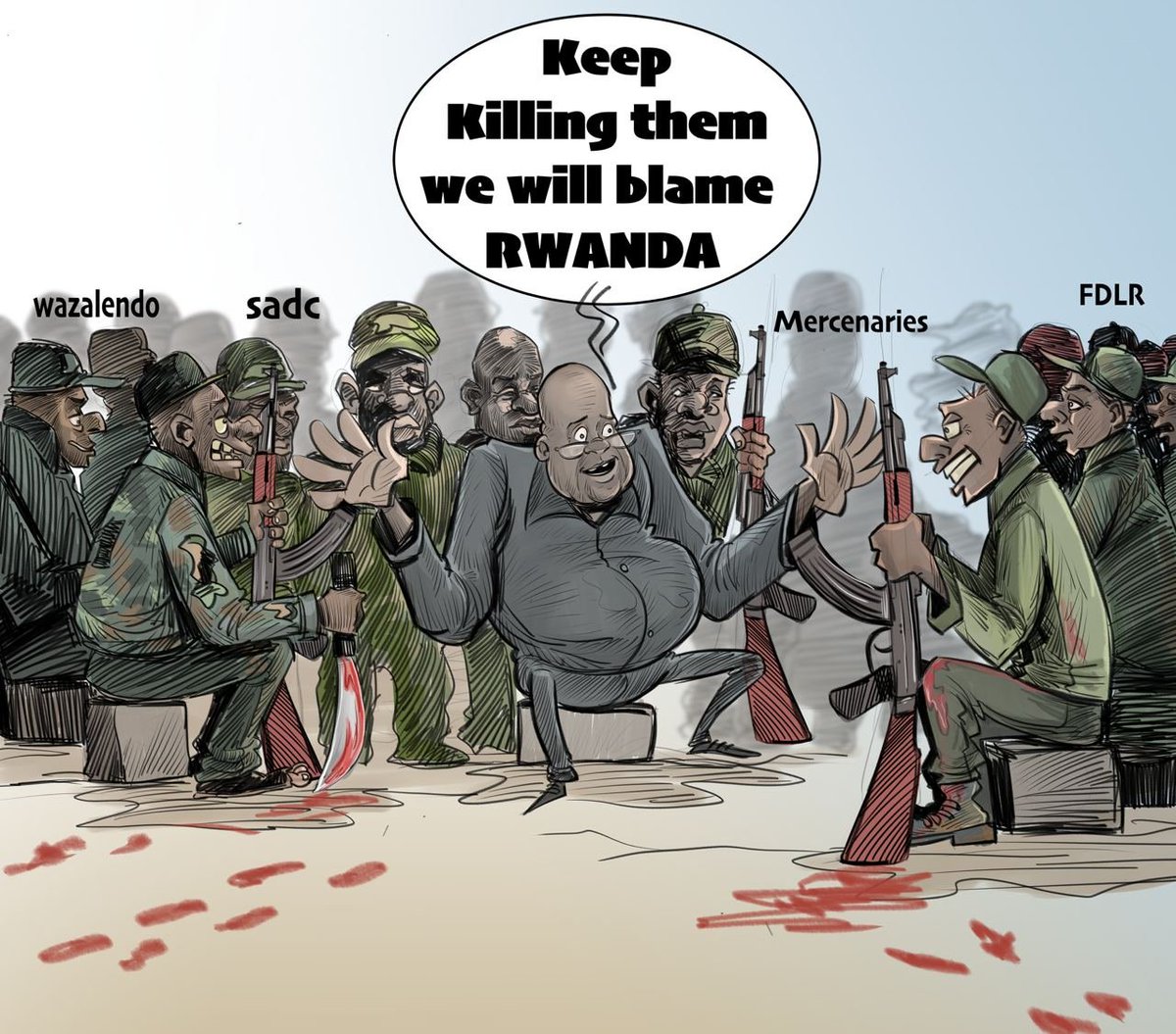 @wembi_steve @RDC_Minafet 'Continuez à les tuer et blâmez le Rwanda', C'est l'agenda de la RDC sous le régime sanguinaire de #TshisekediCriminel @RDCongoMAE @ChristopheLutu2