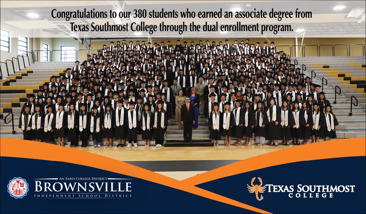 Congratulations to our 380 students who earned an associate degree from Texas Southmost College through the dual enrollment program.
