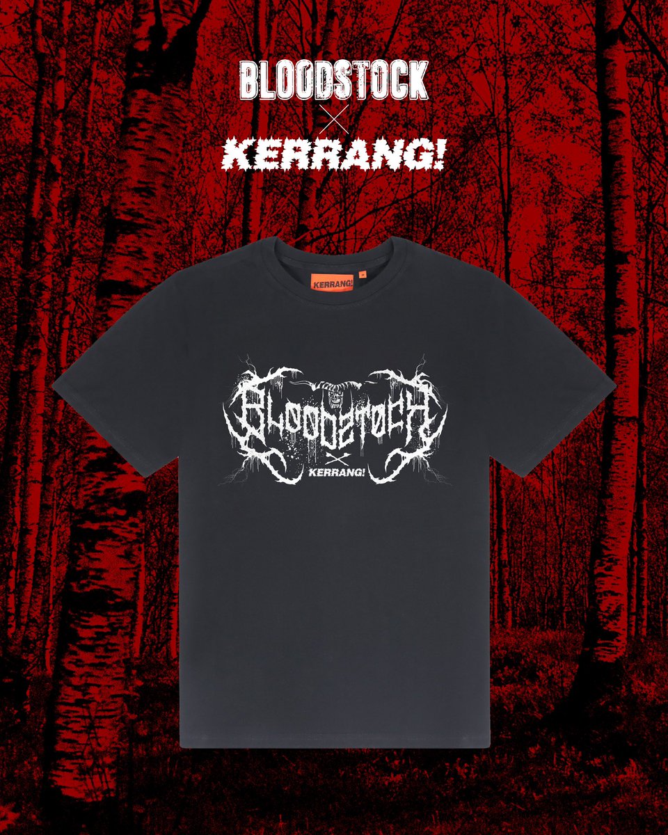 With less than 100 days til Bloodstock, here’s a sneak peek at our exclusive collab with @KerrangMagazine! Grab it from the Kerrang stall onsite all weekend. See you in the pit 🤘