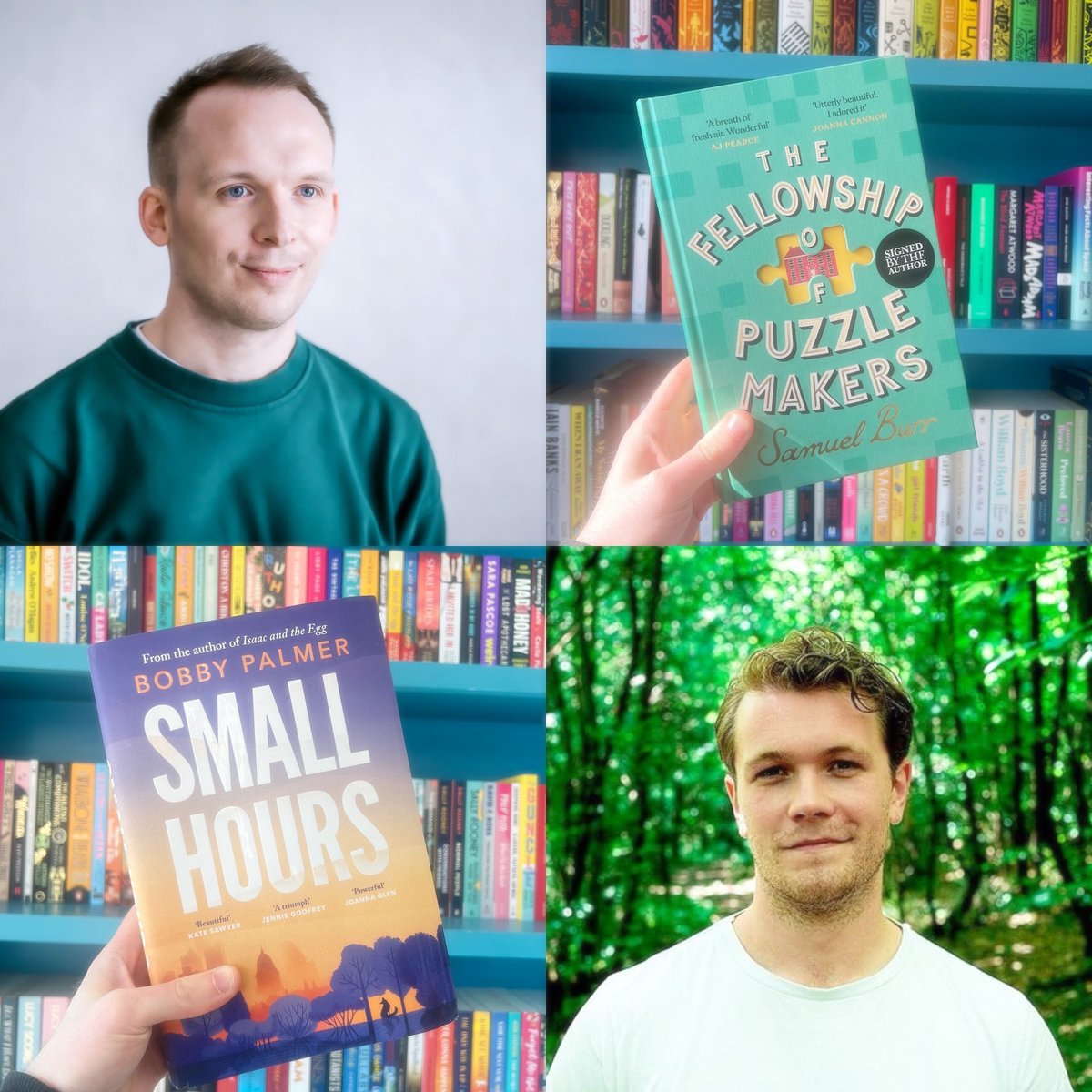 It’s @samuelburr ‘s publication day! Woohoo! Here he is hanging out with @thebobpalmer Next Wednesday, he’ll be doing it for real at Bert’s. Why don’t you come along and join us? #Swindon