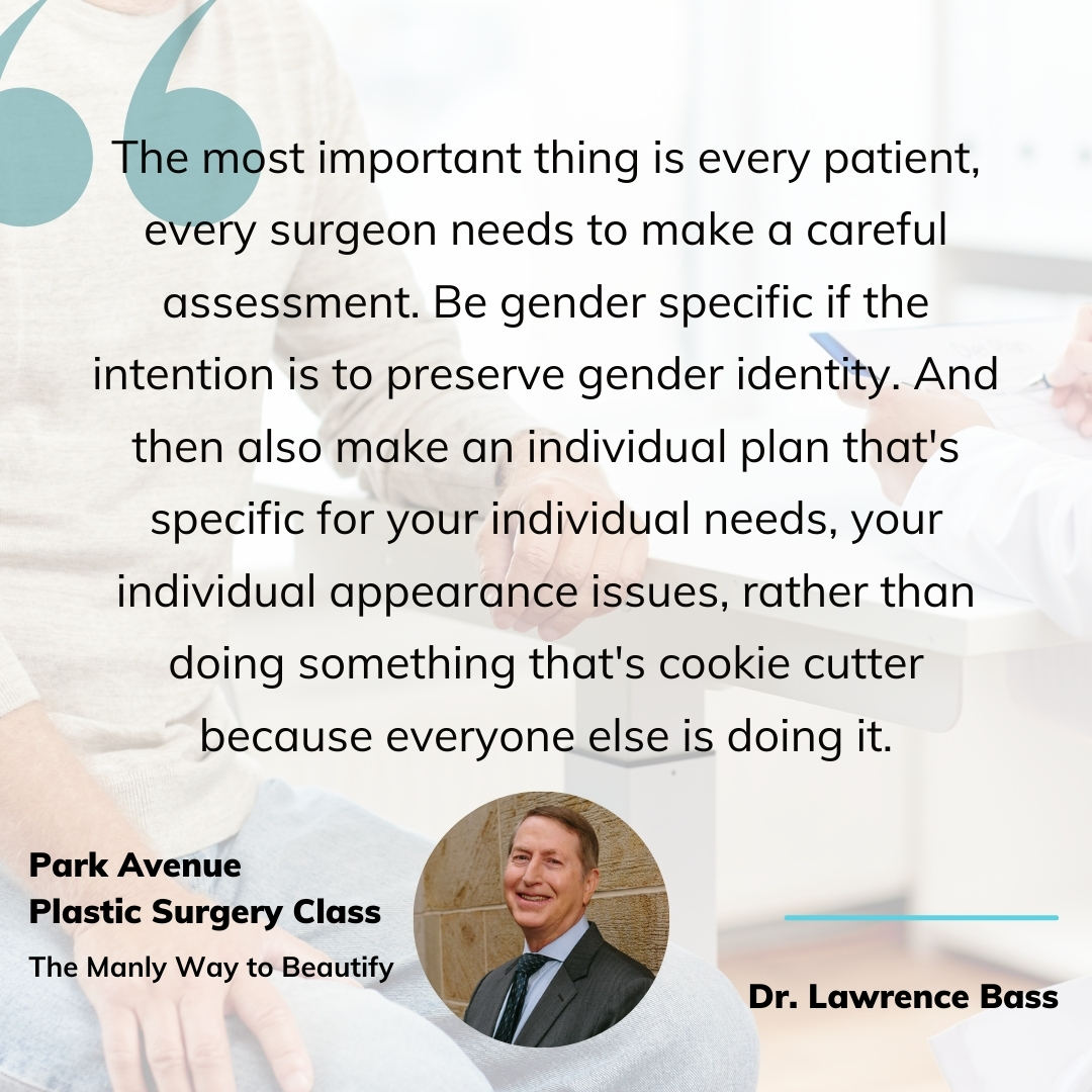 Patients and surgeons need to tailor aesthetic treatment plans to specific needs. Plastic surgery should never be cookie cutter, especially when it comes to preserving masculine features in male patients.

Learn more parkavenueplasticsurgeryclass.com/the-manly-way-… 

#plasticsurgery #plasticsurgeon