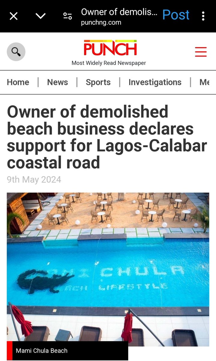 Bolaji Ariyo, Mami Chula Beach’s Chief Executive Officer and one of the affected property owners in the Lagos-Calabar Coastal Road construction says millions stand to benefit from the project. The Minister of Works, David Umahi, had last week disclosed that the Federal…