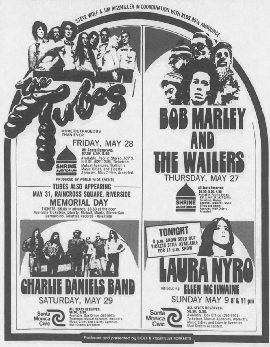 OTD 💥💥💥 May 9, 1976 Civic Auditorium, Santa Monica, CA #LauraNyro