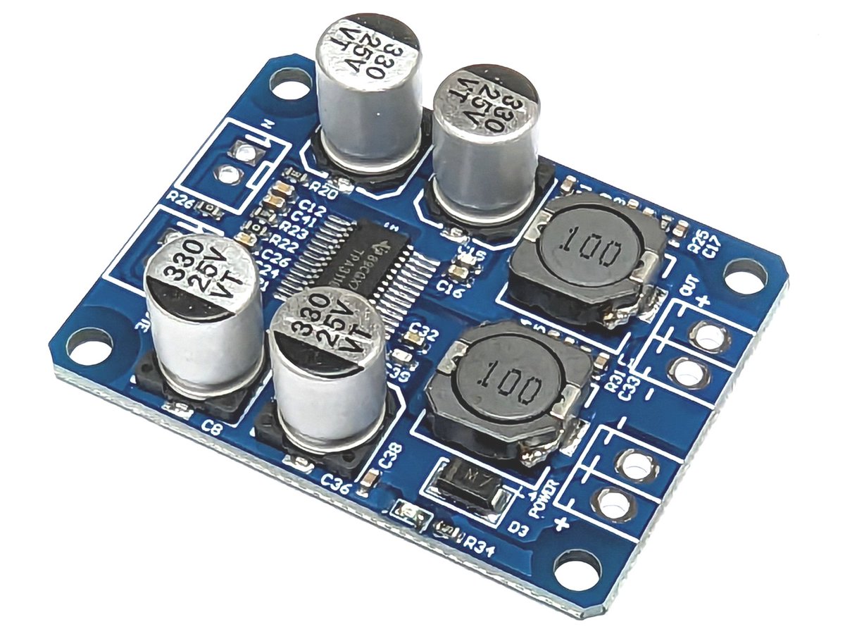 60W BTL (Bridge-To-Load) Amplifier TPA3118, only CAD 5.35
Learn more: tinyurl.com/222zgl8l
Thank you for making us Canada's favorite supplier for hobby electronics since 2016. 

#electronicsprojects #electronicslovers #electronicshop #arduinoproject #iottechnology #stemeduc...