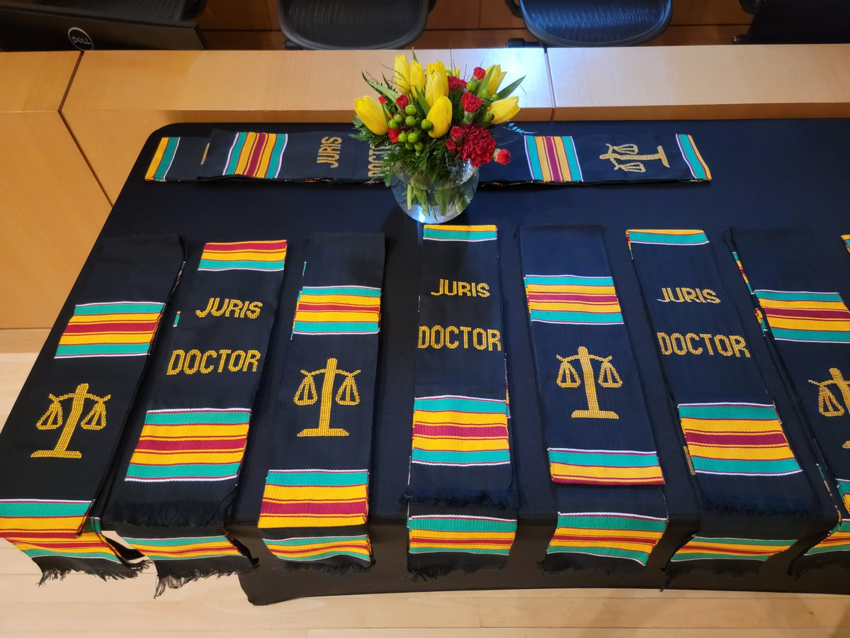 We are kicking off Commencement celebrations with the Donning of the Kente. Congratulations to the class of 2024 graduates and the Black Law Students Association. #PracticeGreatness