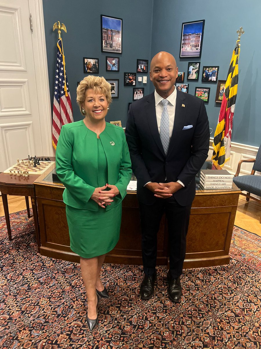 Always a pleasure to meet Governor @iamwesmoore. Ireland-Maryland relations going from strength to strength today with the signing of a bill further reinforcing our trade and investment partnership. Next stop, Ireland!