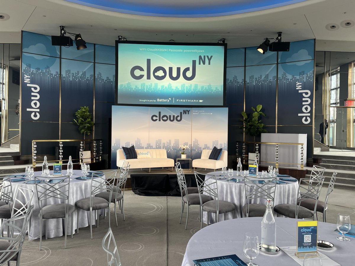 All the months of planning and prep are coming together . . . now! #CloudNY, the go-to-conference for breakout cloud/SaaS CEOs and founders, is about to begin! @BatteryVentures @FirstMarkCap