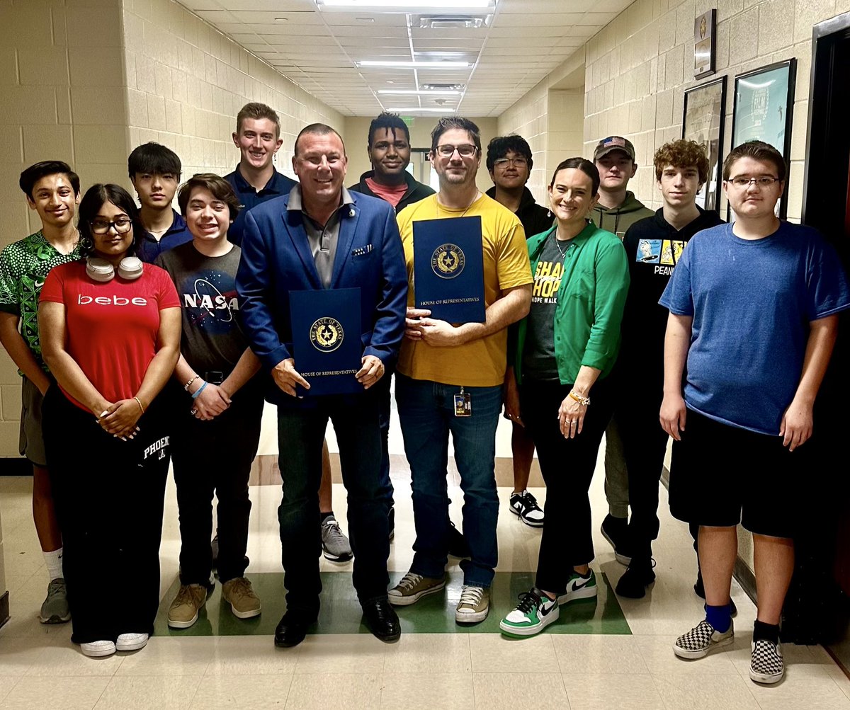 What a special morning! I was able to surprise and recognize Michael Logan with a State resolution for being named Teacher of the Year at the 2022 All-American High School Film Festival. I also honored four students from the Prosper High School Eagle Production Group for earning…