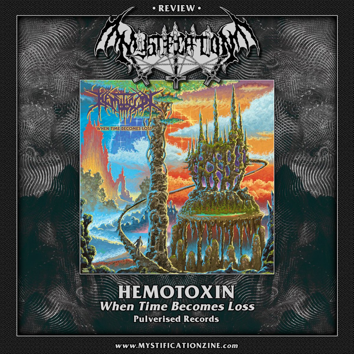 HEMOTOXIN – When Time Becomes Loss (2024) | REVIEW Progressive death metal from Pittsburg, California. Fourth LP. mystificationzine.com/2024/05/09/hem…