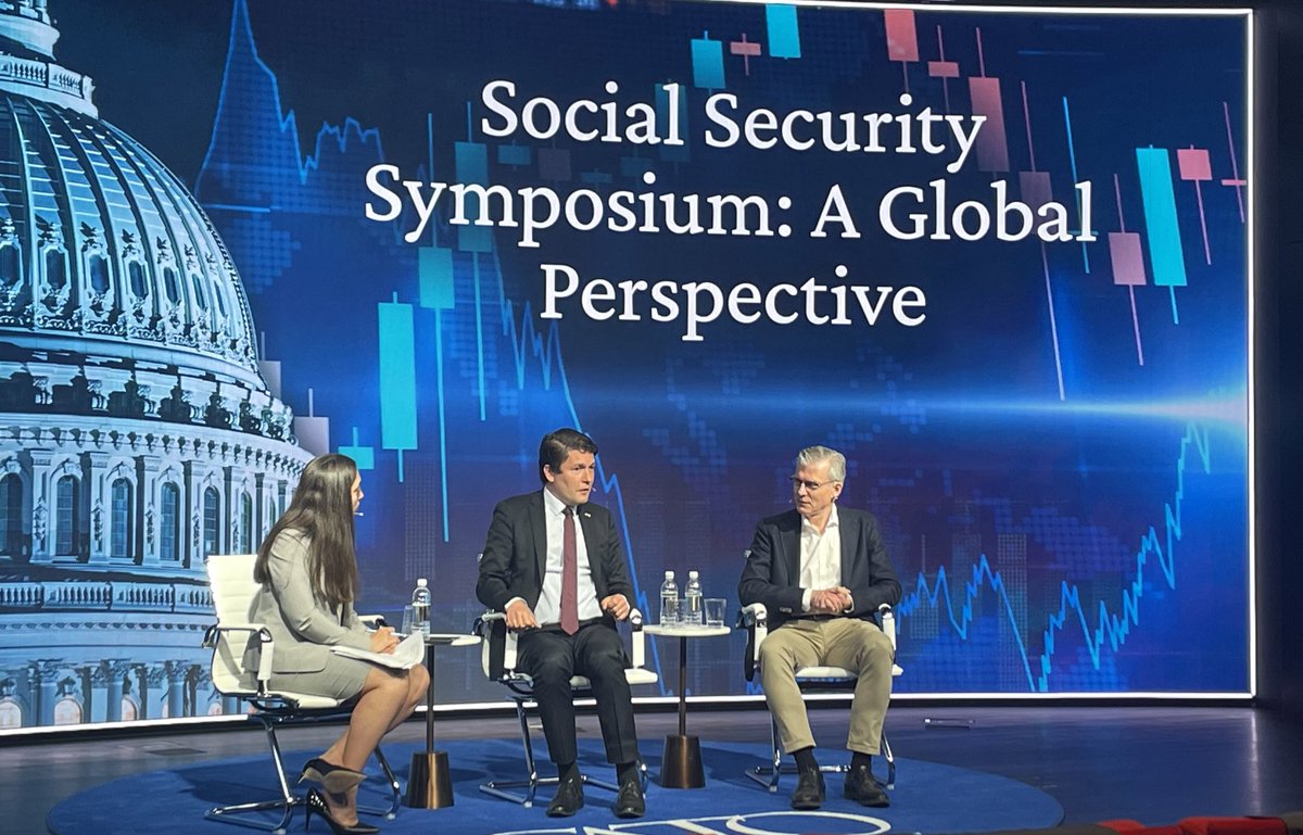Today, Kristoffer Lundberg, an expert on the Swedish retirement system, from the 🇸🇪 Ministry of Health and Social Affairs @socialdep, was a speaker @CatoInstitute and their symposium on a global perspective on Social Security. cato.org/events/social-…