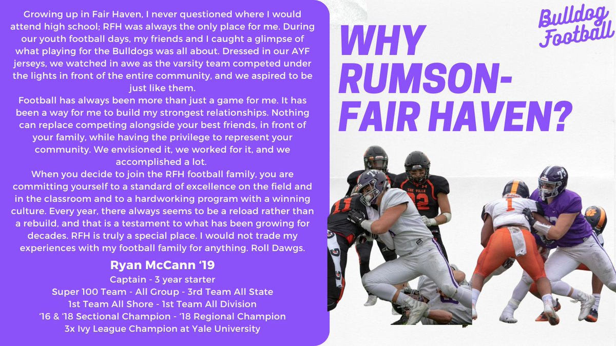 This week's Why RFH? comes from 3x Ivy League Champion Ryan McCann. Ryan started in 3 straight sectional finals for us and is still actively involved with the program. #StayHome