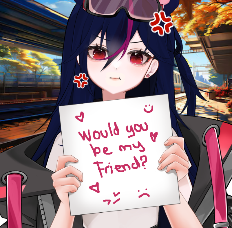 Looking for FRIENDS!  (•̀⤙•́ )

Gao I'm Skandy new Vtuber, ( currently learning English ) I would love to make friends! would you be... my friend even if I'm kind of grumpy? 😌🫰🩷

(๑•̀-•́๑)

#VTUBERSUPPORTCHAIN #envtuber #vtuberen #Vtuber  #VtuberSupport  #VtuberUprisings
