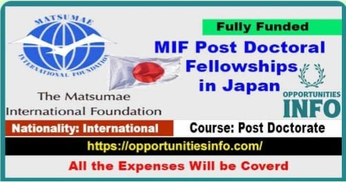 MIF Post Doctoral Fellowships in Japan 2024 [Fully Funded] | Study in Japanese Institutes

Apply Now: opportunitiesinfo.com/mif-post-docto…

#opportunitiesinfo #scholarships2024 #scholarships2025 #studyineurope #japan #fullyfundedscholaships #scholarshipswithoutielts #japaneseuiversities #