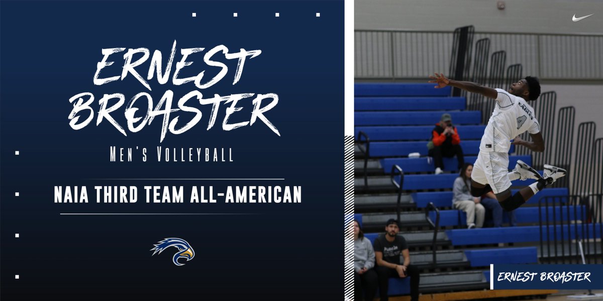 Ernest Broaster earns @CornerstoneU men's volleyball programs first NAIA All-American honor. cugoldeneagles.com/news/2024/5/9/… #TogetherweSOAR