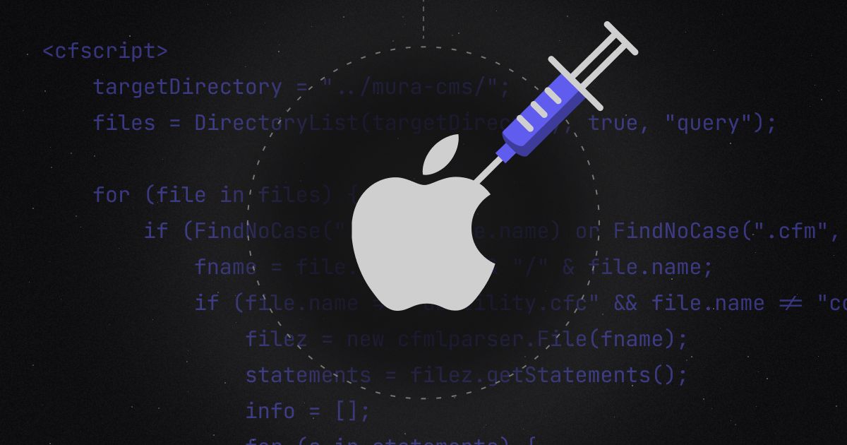 Check out the latest blog - Hacking Apple - SQL Injection to Remote Code Execution - from ProjectDiscovery! 
buff.ly/3UQl66D
#hackwithautomation #opensource #bugbounty #appsec #security