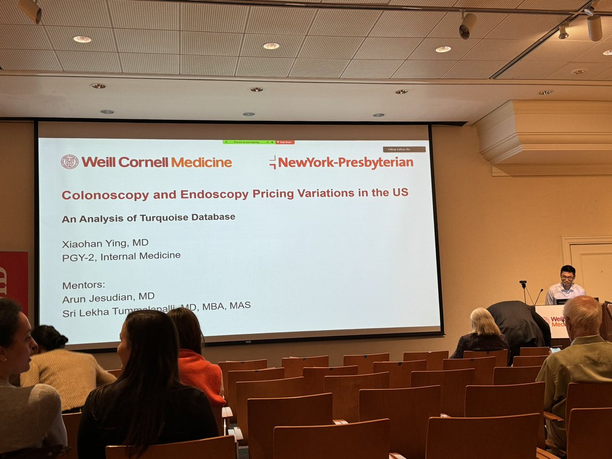 Really fantastic presentations today at the @WCMGIM #PCIHM24 research symposium from IM residents on MASLD screening and the cost difference in endoscopy/colonoscopy! @LTummalapalli