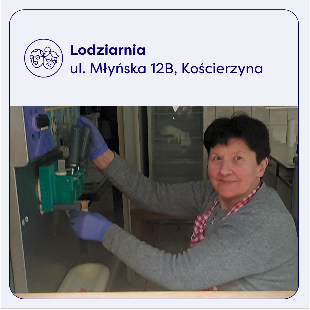 dziadkowiebiz's tweet photo. UWAGA #Kościerzyna
Pani Halina od 1999 roku prowadzi lodziarnię w Kościerzynie. Miejsce jest otwarte sezonowo od marca do października. 27 marca otwarty został kolejny, już 25-ty sezon! Niestety przez wykluczenie cyfrowe i konkurencję, z lokalem Pani Haliny jest coraz ciężej. https://t.co/5W5VKJjvhk