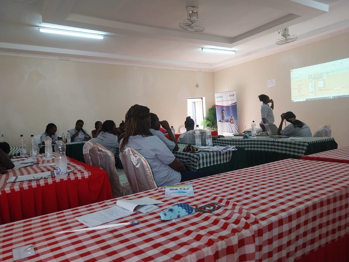 Courtesy of WISEe Africa and GIZ-EnDev,  the Solar PV/SPIS Training in Kakuma is driving renewable energy initiatives forward, amplifying impact and fostering innovation. Join us in celebrating their dedication and resilience #womeninenergy #GIZEnDev #sustainableenergy #SOLAR #PV