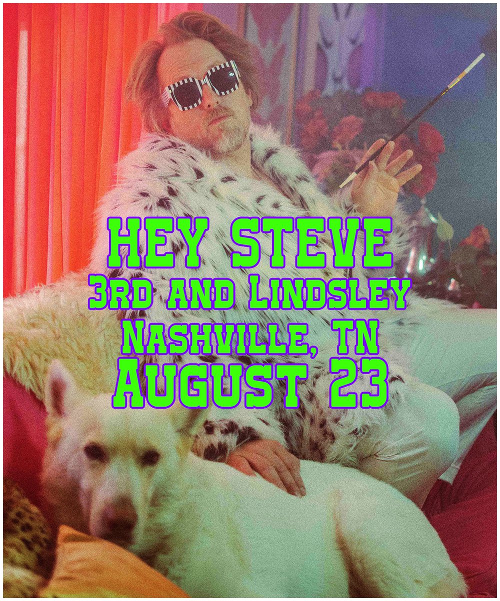 📣 ON SALE NOW 📣
New wave punk band <a href="/HeySteveMusic/">Hey Steve</a>  is back on August 23rd!
Grab your tickets here -&gt; bit.ly/4bx1KJ8