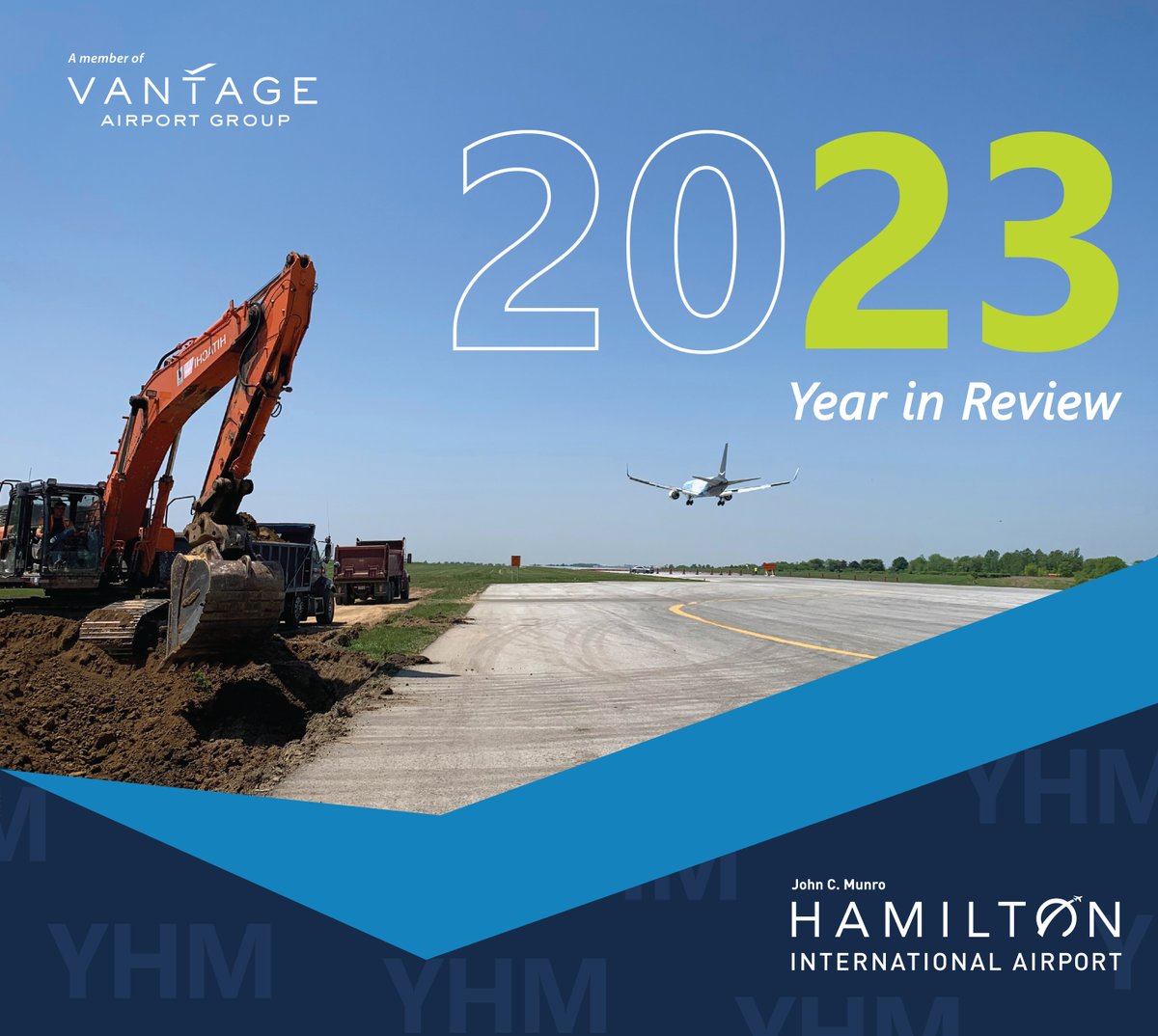 2023 Year in Review is available now! 📢 Guided by the principles of People, Place and Performance, @flyyhm is proud to highlight numerous operational achievements, infrastructure investments and community initiatives in its annual report. ✈️🚧♻️ Link: bit.ly/3WuhTeh