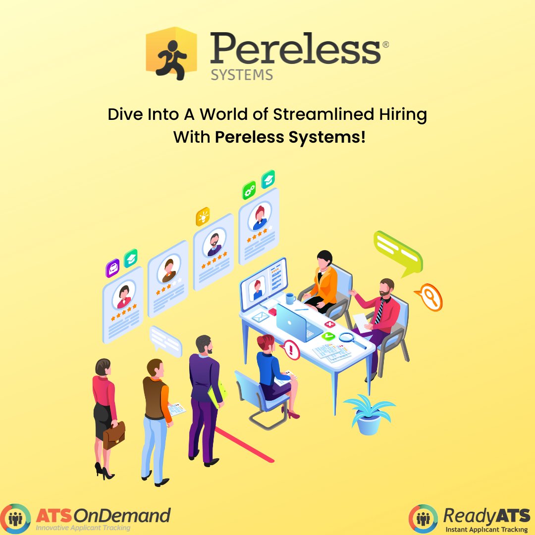 Pereless_i7's tweet image. Dive into a world of streamlined hiring with Pereless Systems! Simplify your employee onboarding, effortlessly hire top talent, and watch your team thrive. Say hello to efficiency and wave goodbye to recruitment headaches! ow.ly/JxQv50RAESr

#ApplicantTracking #Recruiting