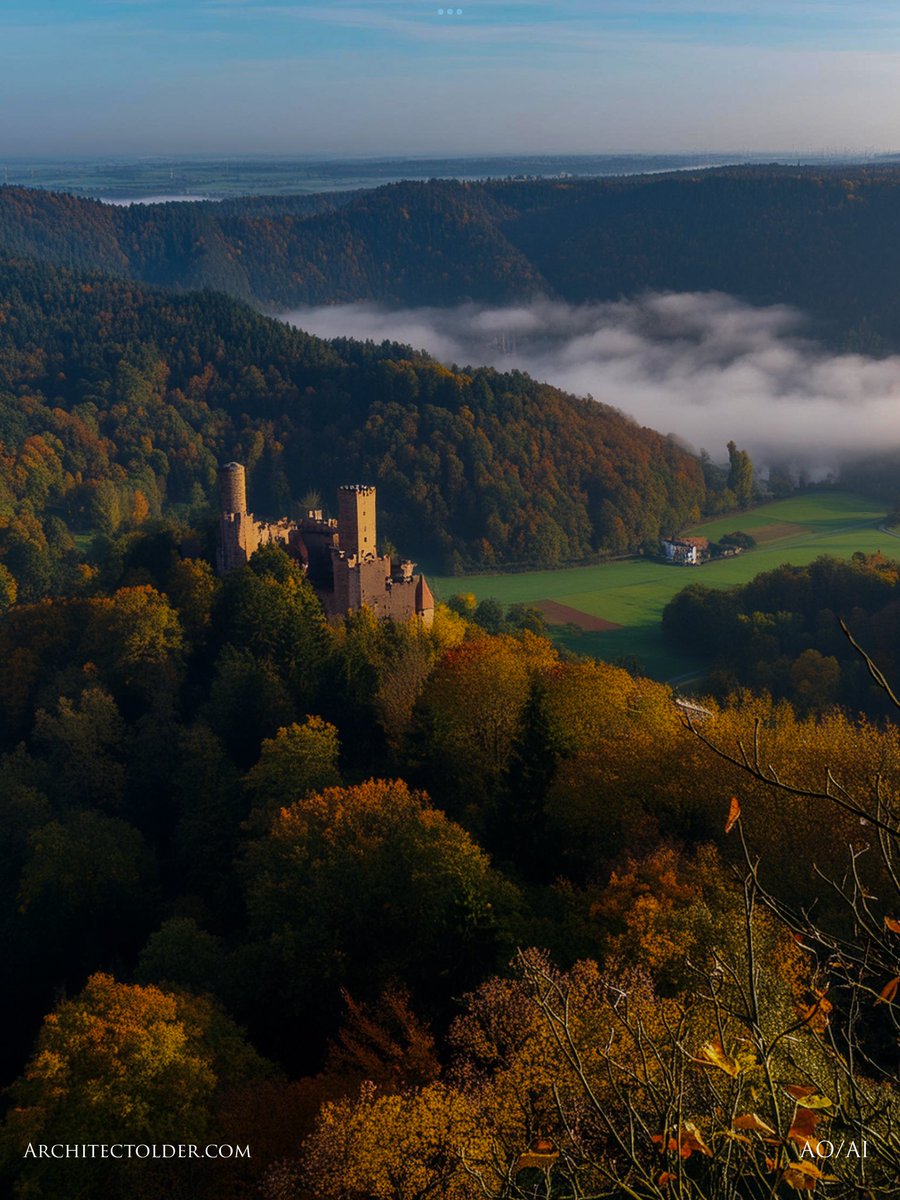 Bavaria in the Mist at Autumn