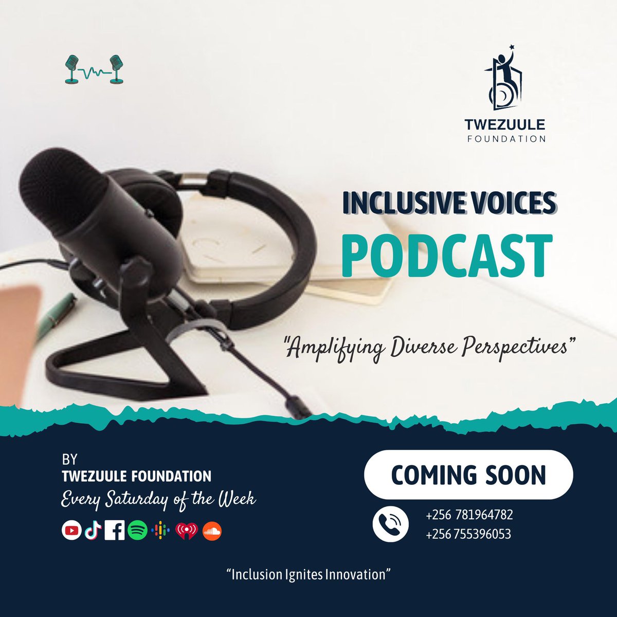 The Inclusive Podcast @TwezuuleF is going to be a platform where youth with disabilities and those without disabilities come together and share the challenges they go through and find solutions to the challenges in areas of; ✅Sexual Reproductive Health and Rights. ✅Economic…