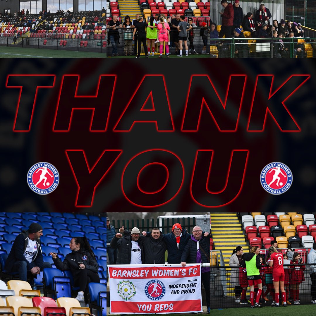 Barnsley Women’s Football Club would like to extend a huge thank you to all the supporters we have had this season! 🙏 We are thrilled to announce the attendances we have had this season have been the highest in 6 years 🙌 It’s been brilliant to have the supporters page started