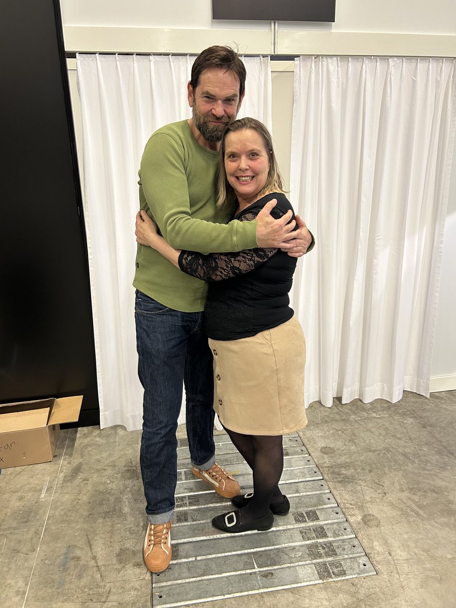 AnnaKoraqi's tweet photo. Today selfie with Duncan at Fantasy Basel. What a generous and kind can. We spoke 10 minutes together and only about me ❤️❤️❤️❤️❤️ https://t.co/jBb3dkC3hy