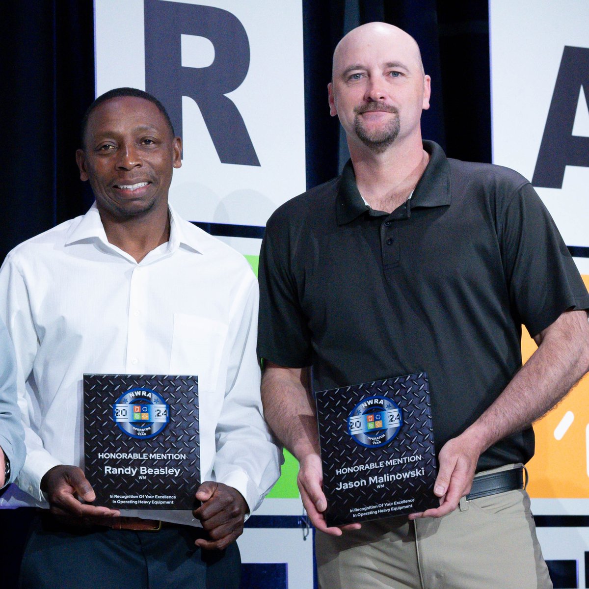 Congratulations to Nivardo Gonzalez, Sergio Padilla, and Stanley Watts on being named winners of @WasteRecycling’s 2024 Operator of the Year Award at @Waste_Expo, and to Randy Beasley and Jason Malinowski for achieving honorable mentions! #WeAreWM Photos courtesy of Liz Lynch.