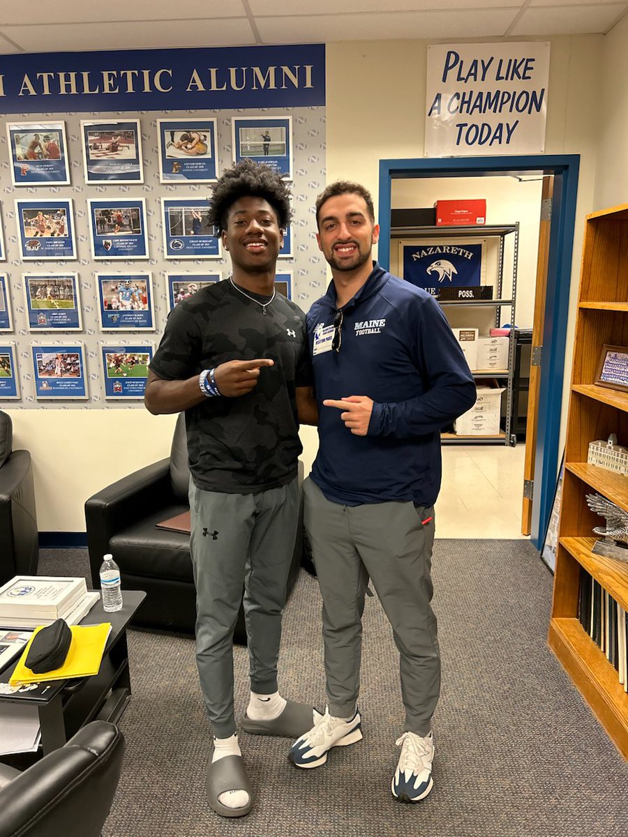 #AGTG I am extremely blessed to receive a Division 1 offer from the University of Maine! <a href="/NazarethTD/">Nazareth Football</a> <a href="/RayRamella/">JulianS</a> <a href="/CoachRobArmand/">Robert Armand</a> <a href="/CoachJGardner/">John Gardner</a> @PRZPAvic