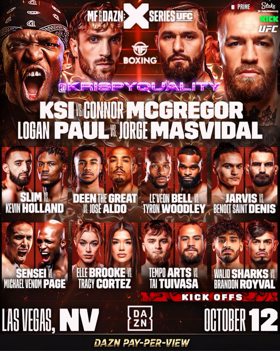 MISFITS X UFC in Las Vegas, NV🔥What do you guys think about this card? 😤