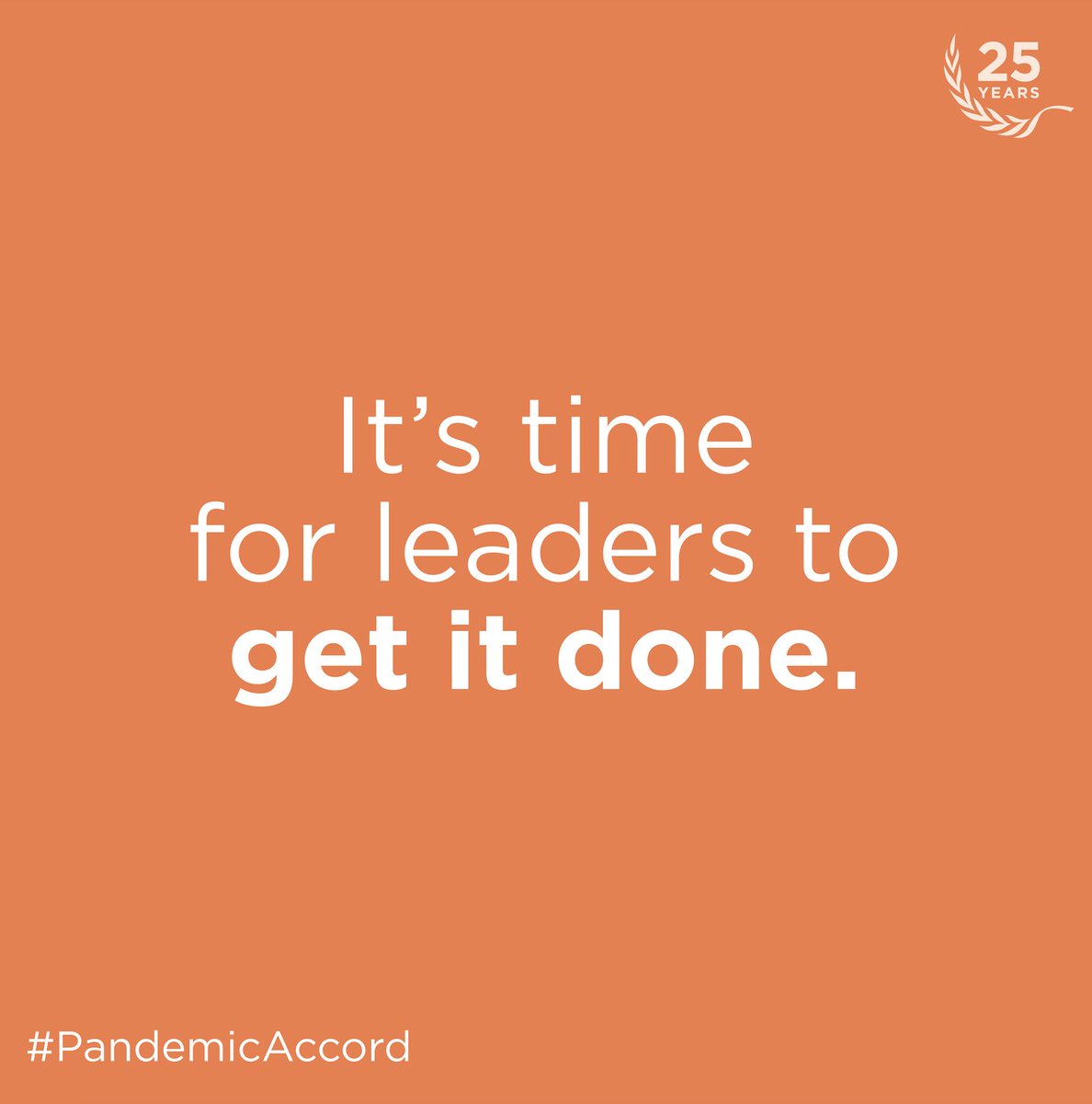 We can't afford to have any weak links when it comes to global health security. The #PandemicAccord is essential for a safer world and future. Negotiations are almost over. We need leaders to #GetItDone for the health and well-being of everyone, everywhere.
