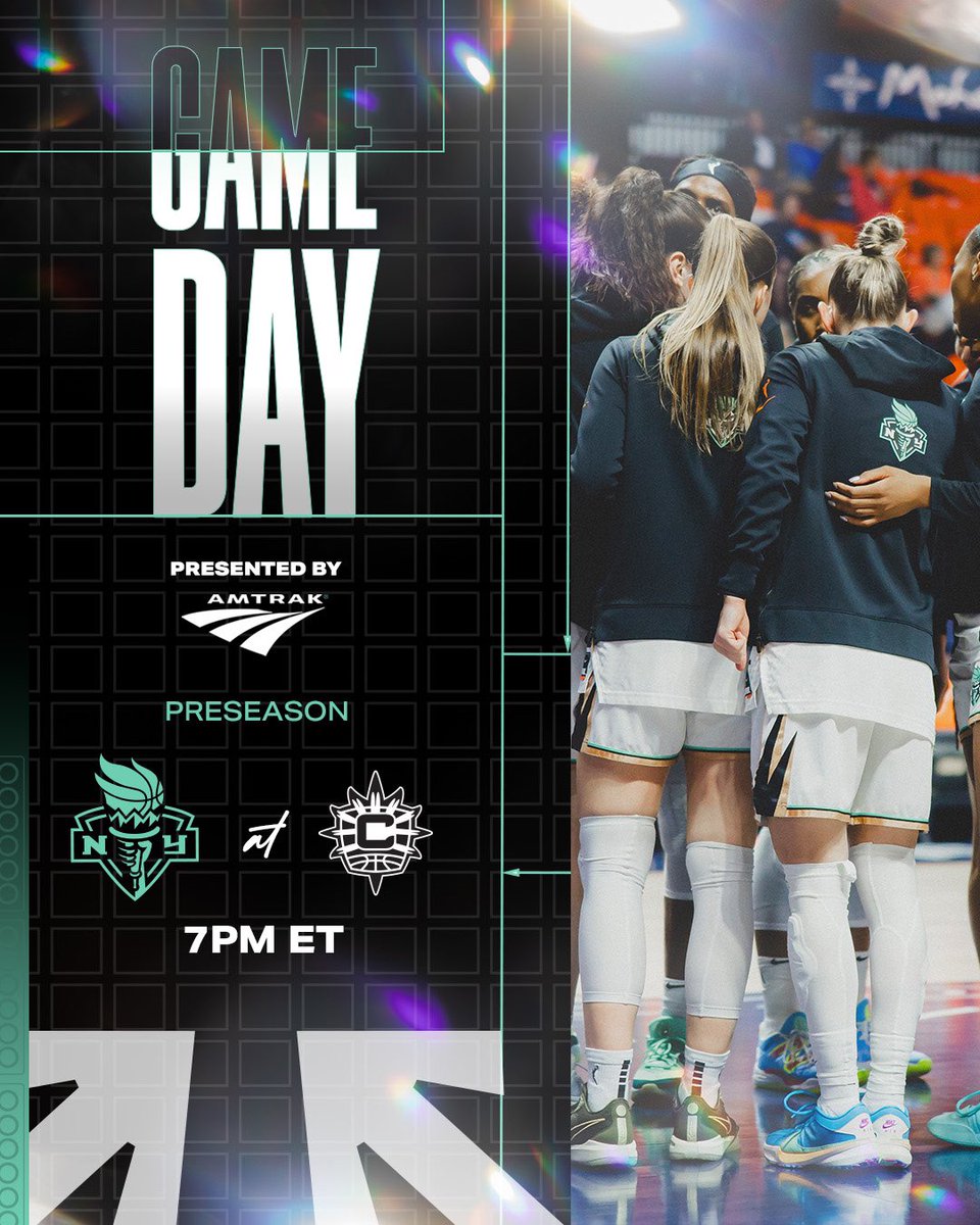 Touched down in Uncasville ☀️

🆚 @ConnecticutSun 
⏰ 7 PM / ET
📍 Mohegan Sun Arena
📺  youtube.com/live/rzR1K2GQh…

#SEAFOAMSZN | #LIGHTITUPNYL🗽