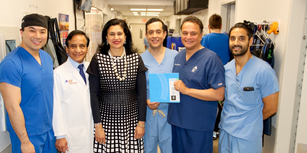 We are excited to announce that Dr. Krishnan and his team at @MountSinaiHeart have successfully performed the first procedure in the United States utilizing an innovative drug-eluting below-the-knee resorbable scaffold. #WeFindAWay