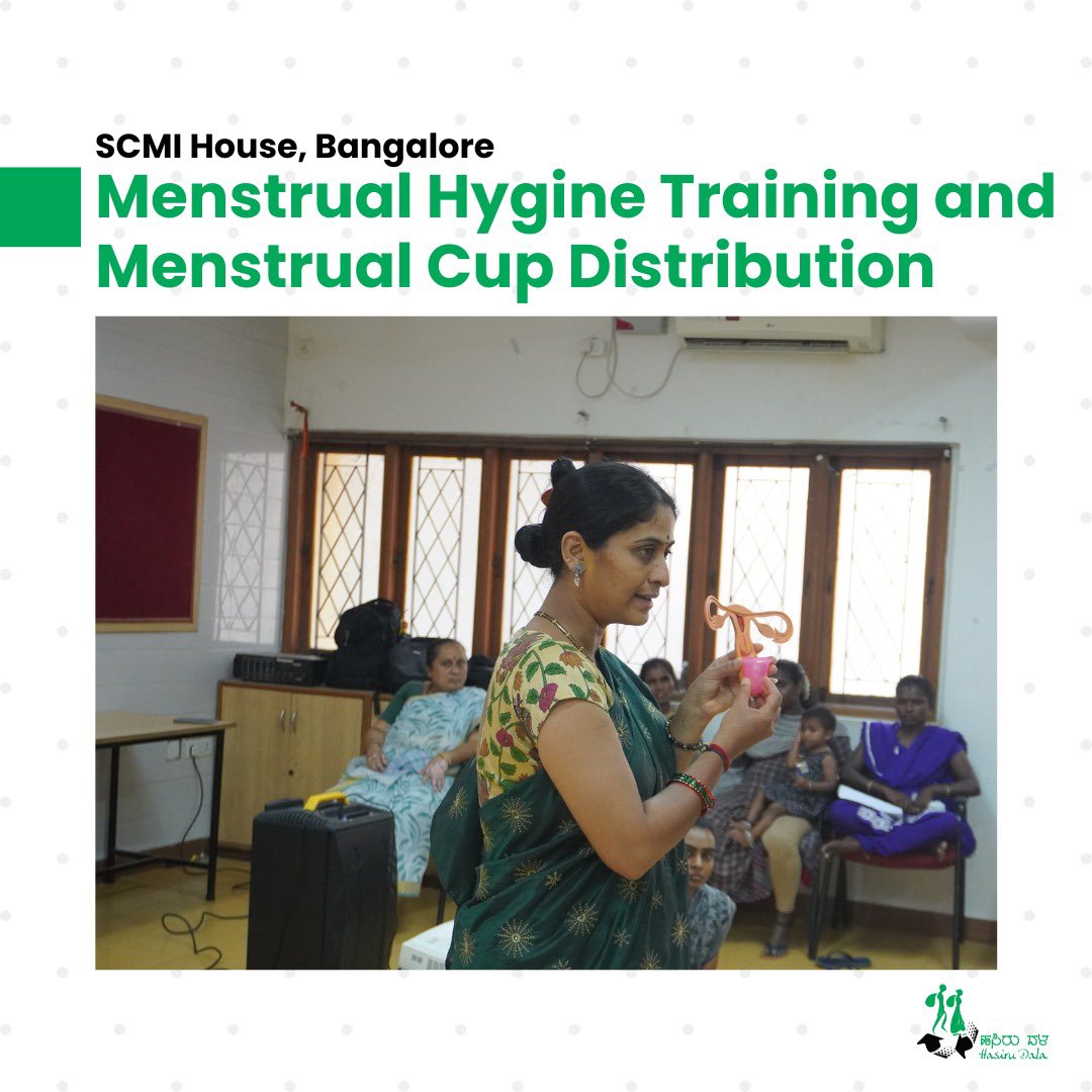 Breaking taboos, fostering empowerment!

 Our Menstrual Hygiene Training & Menstrual Cup Distribution session at SCMI House, Bangalore, was a resounding success, with 42 waste pickers and 9 Hasiru Dala staff members actively engaged.

 #MenstrualHygiene #HasiruDala