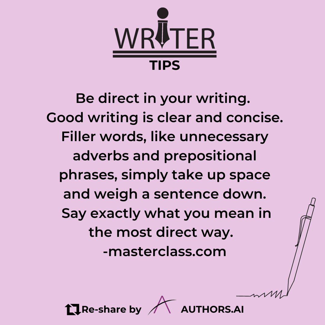 AuthorsAi's tweet image. Writer&apos;s tip of the day!
#amwriting #writerstip #writertips #authorsai