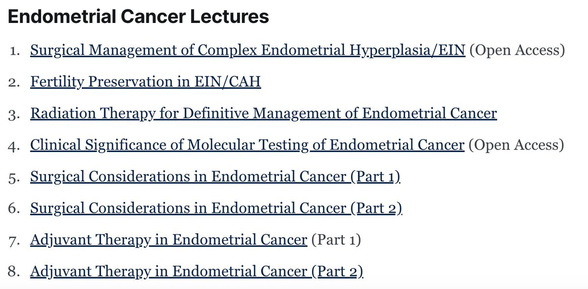 So far, 8 videos have been posted in the GYOEDU Gynecology Oncology Review Course. Perfect for those who taking the board boards in 2025. Also great for fellows starting the clinical year in July/August 2024. New videos are posted weekly. Watch the OPEN ACCESS videos to see if