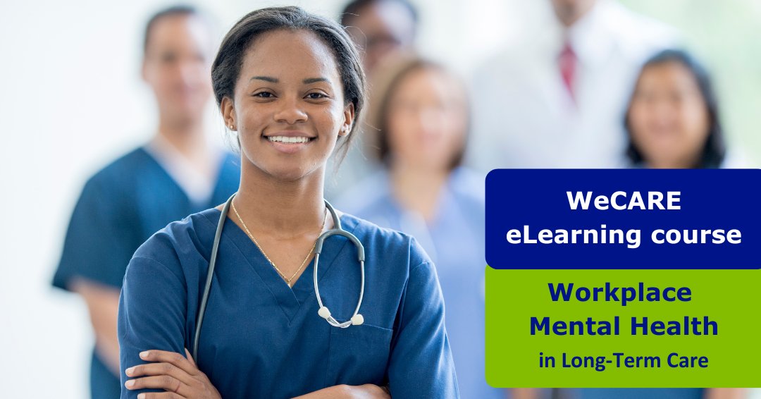 Looking for ways to support your #LongTermCare team members and build your mental health awareness? The WeCARE course equips you with the confidence and skills to support your team when they struggle with mental health challenges. ow.ly/Op2650MG2Rc #MentalHealthWeek
