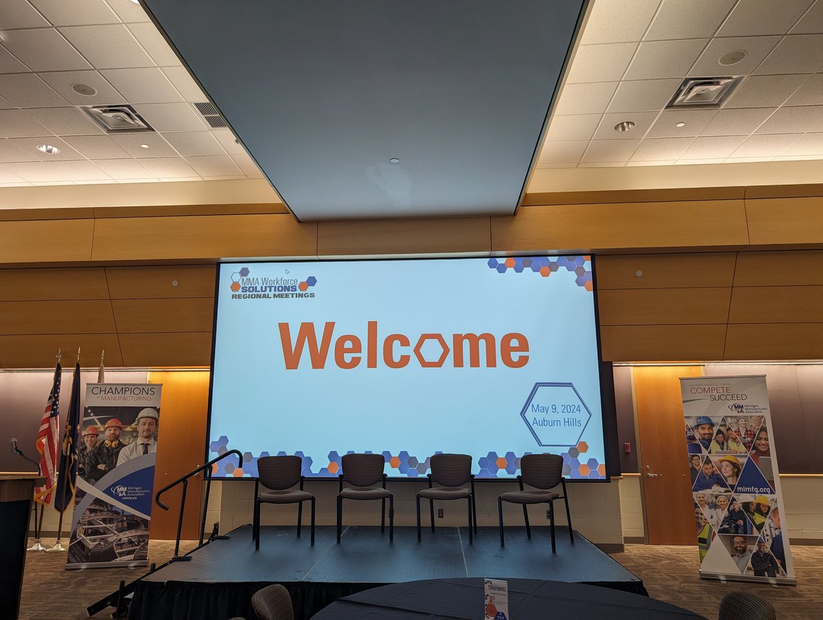 Manufacturers are in Auburn Hills for tactical workforce solutions. Register to attend an event near you: bit.ly/3ZJbkUg #mmaworkforcesolutions #MiManufacturers