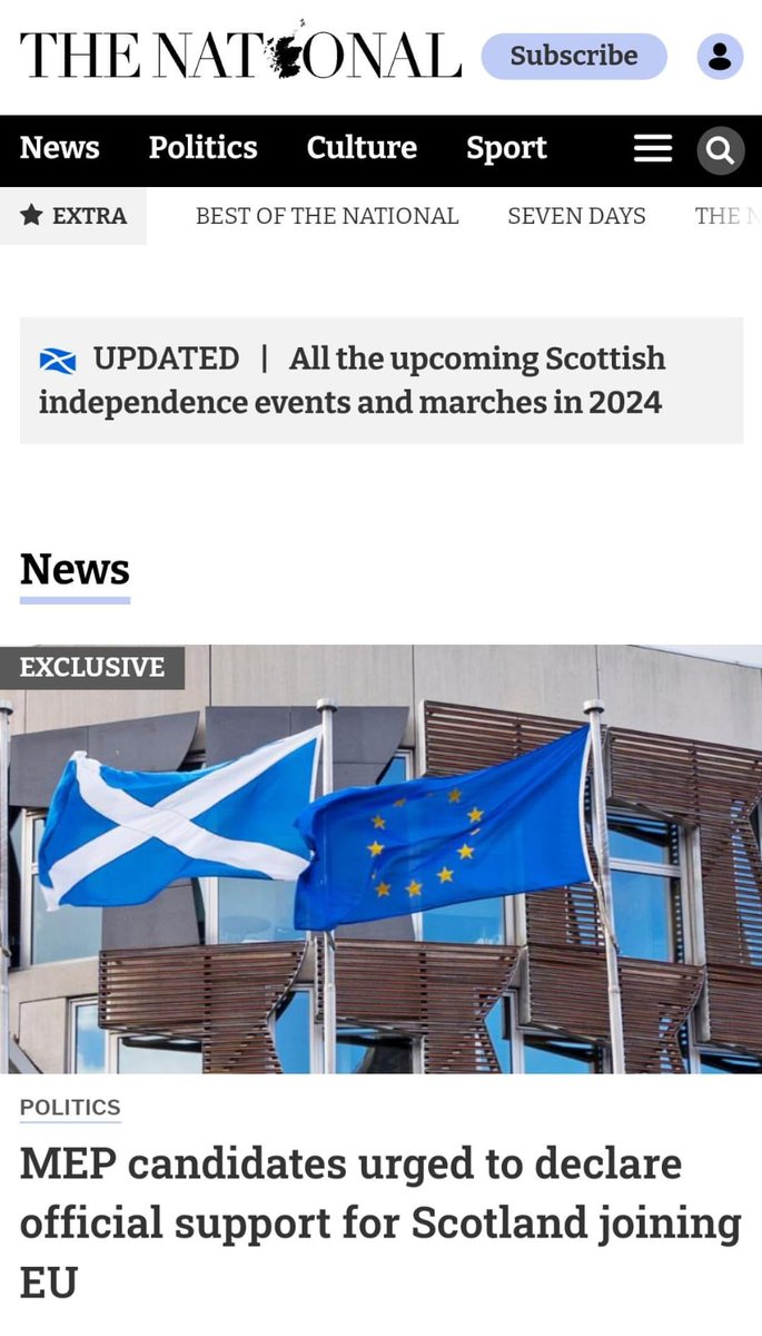 'Europe for Scotland has launched a campaign on Europe Day called Speak Up For Scotland asking those seeking election to pledge that they will work to ensure any EU application from an independent Scotland is welcomed.' Read full interview w @ScotNational thenational.scot/.../24306846.m…